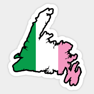 Republic of Newfoundland Island Map || Newfoundland Clothing Sticker